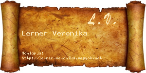 Lerner Veronika névjegykártya